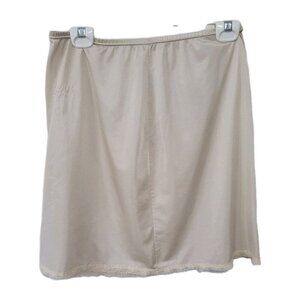 Lorraine Half Slip Medium Women's Ivory Skinny Lace Trim Distressed Satin Sexy